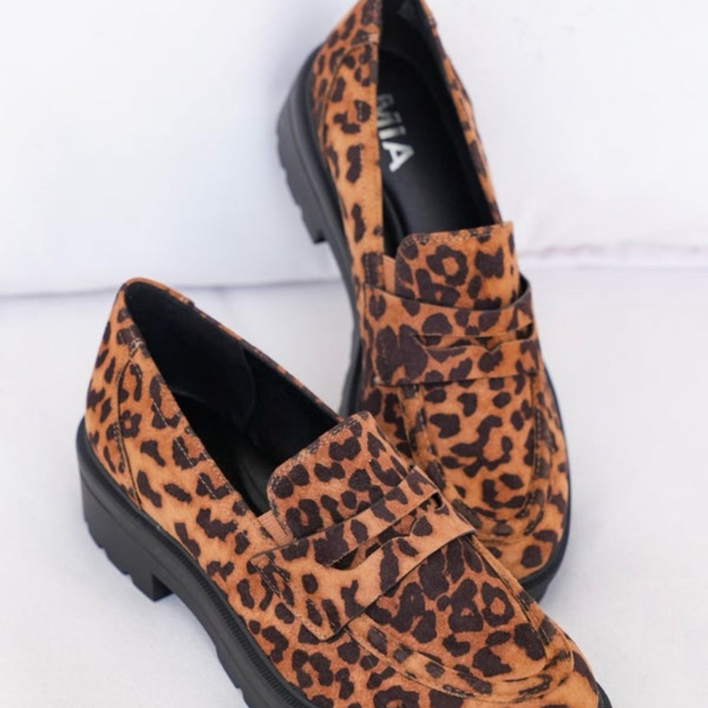 Leopard Print Women's Loafers